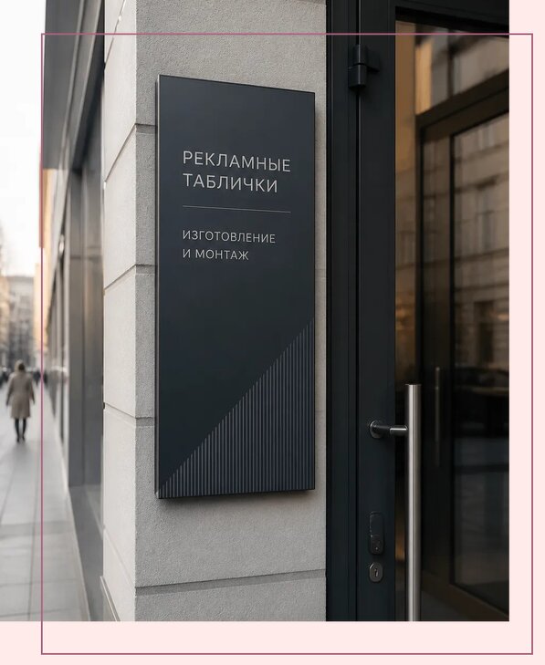 Рекламные таблички в Нальчике по цене от 4663 р. | Аванза-Нль