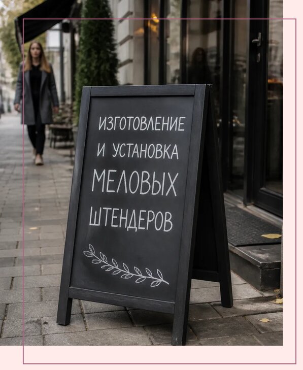 Меловые штендеры в Нальчике по цене от 6736 р. | Аванза-Нль